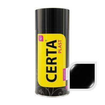 Эмаль по металлу ЦЕРТА-ПЛАСТ черная полуглянец 520 мл