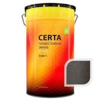 Термостойкая эмаль ЦЕРТА HS коричневая металлик до 1000 °C 25 кг