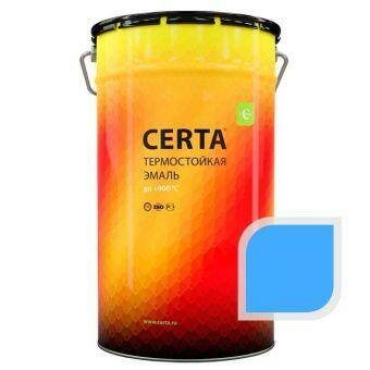 Термостойкая эмаль ЦЕРТА голубая до 700 °C 25 кг